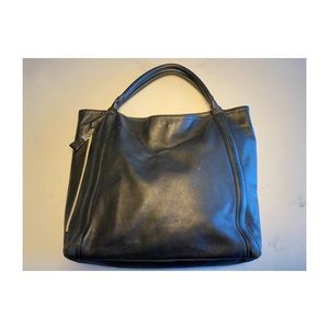 See by Chloe Black Leather Top Handle Tote
